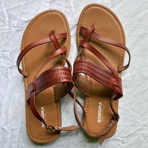 Kohls Sonoma Brown Sandals